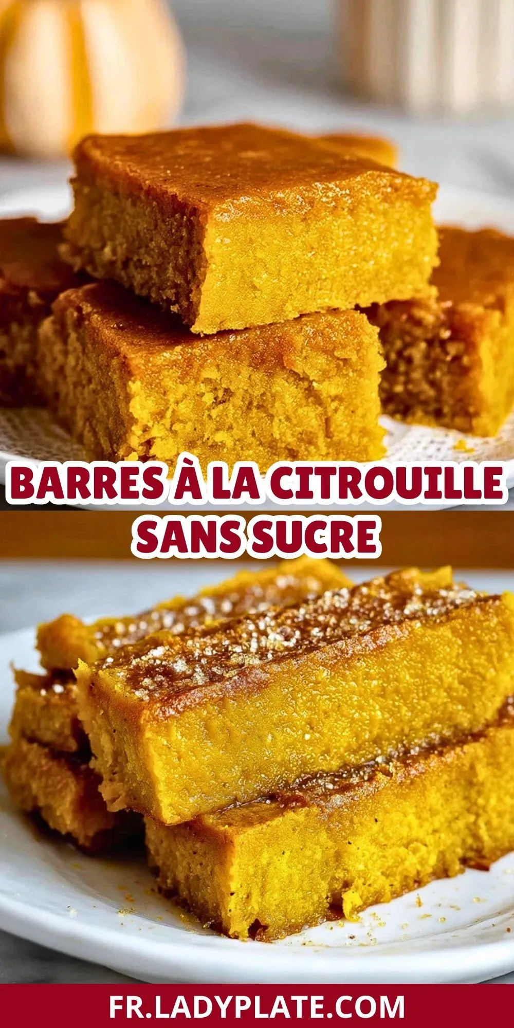 Barres à la Citrouille Sans Sucre (2)