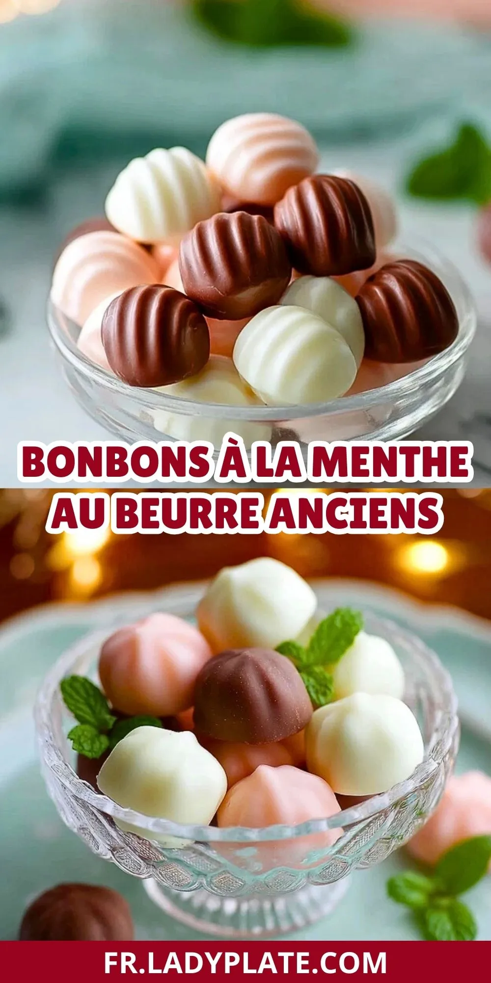 Bonbons à la menthe au beurre anciens - Pin 1