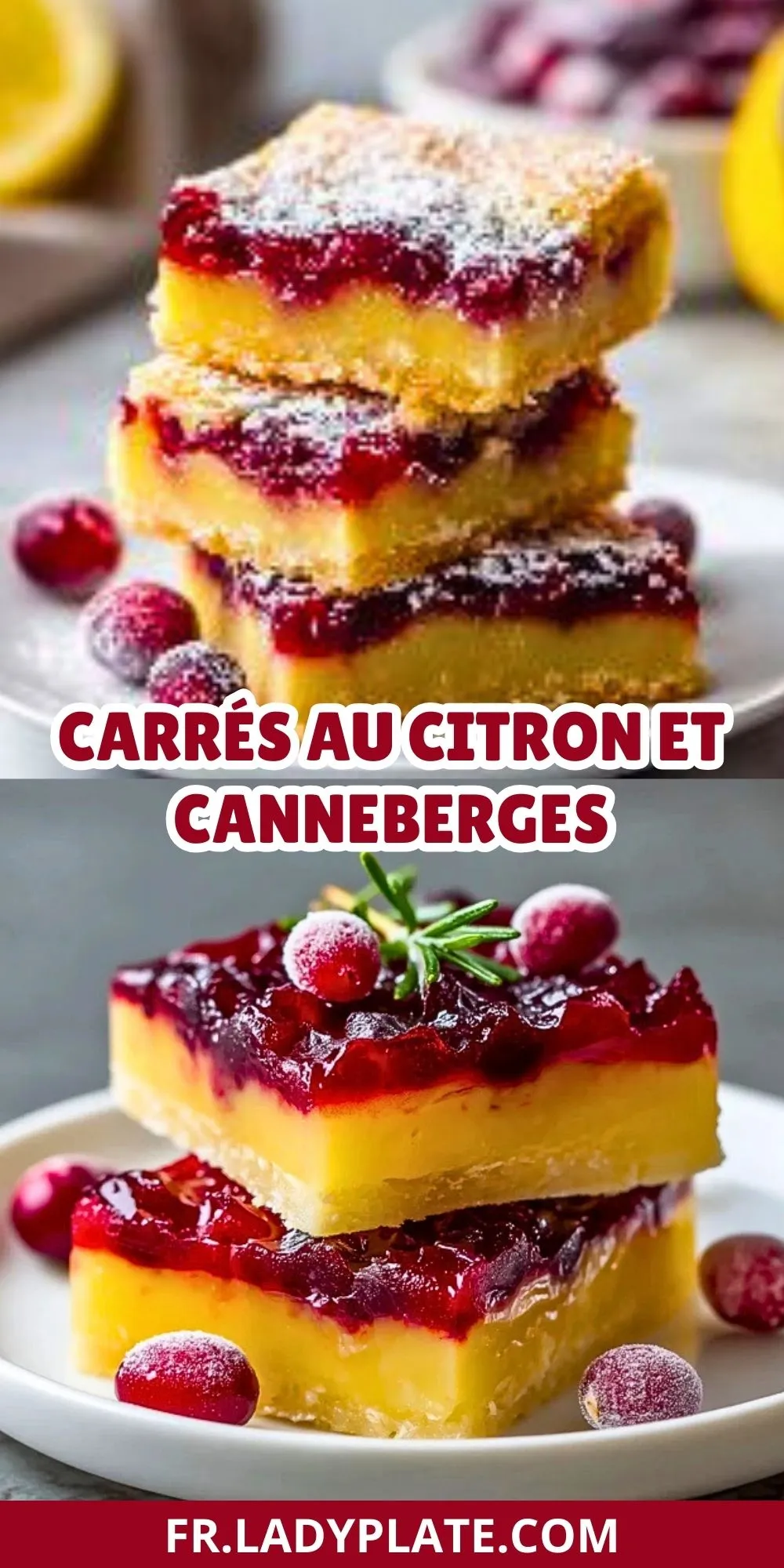 Carrés Au Citron Et Canneberges (2)