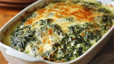 Casserole d'épinards de Trisha Yearwood