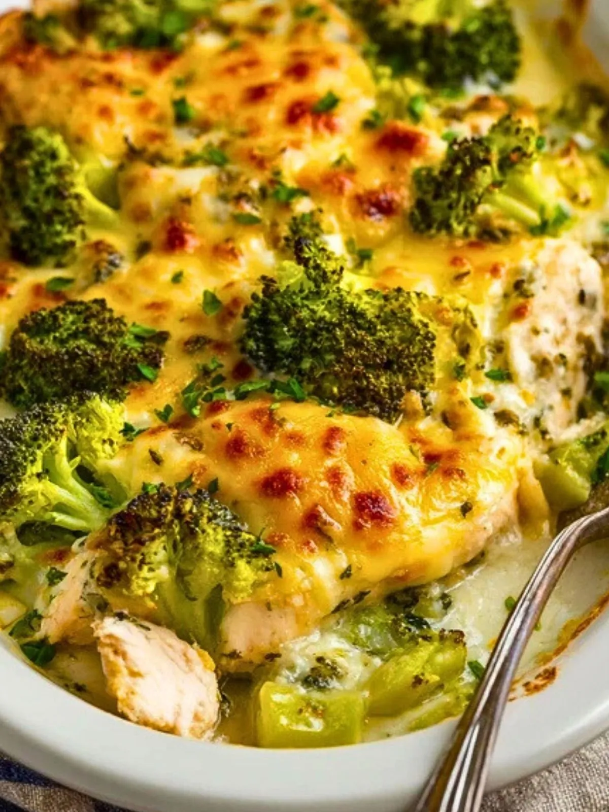 Casserole de poulet au brocoli et fromage keto en mijoteuse (1)