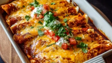 Enchiladas au poulet et fromage