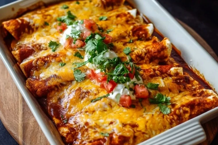 Enchiladas au poulet et fromage