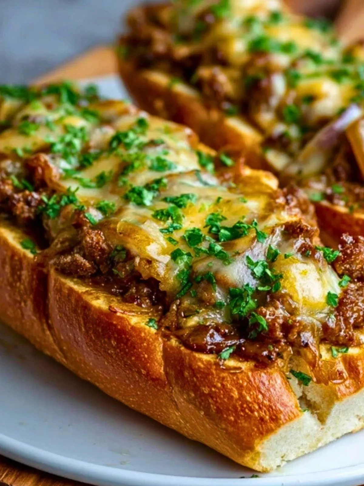 Pain à l'ail farci au cheesesteak - 2