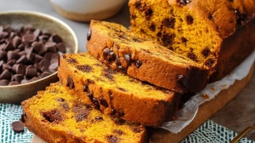 Pain à la citrouille et pépites de chocolat