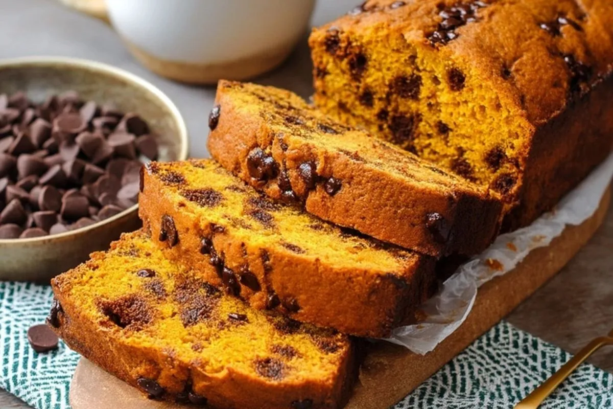 Pain à la citrouille et pépites de chocolat