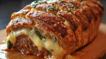 Pain De Viande Farci À LItalienne