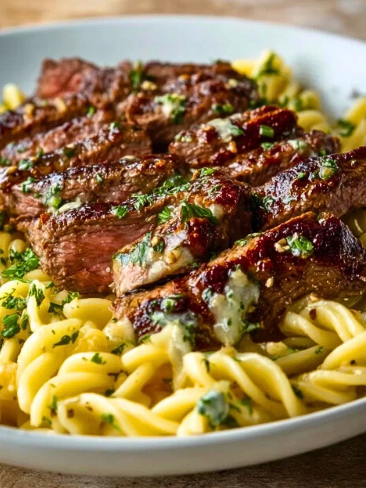 Pâtes au steak épicé miel et ail en une seule poêle - 2