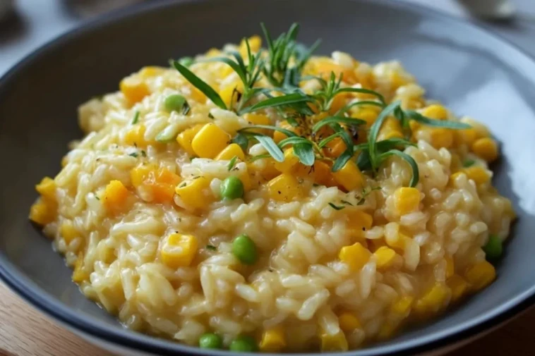Risotto de maïs doux