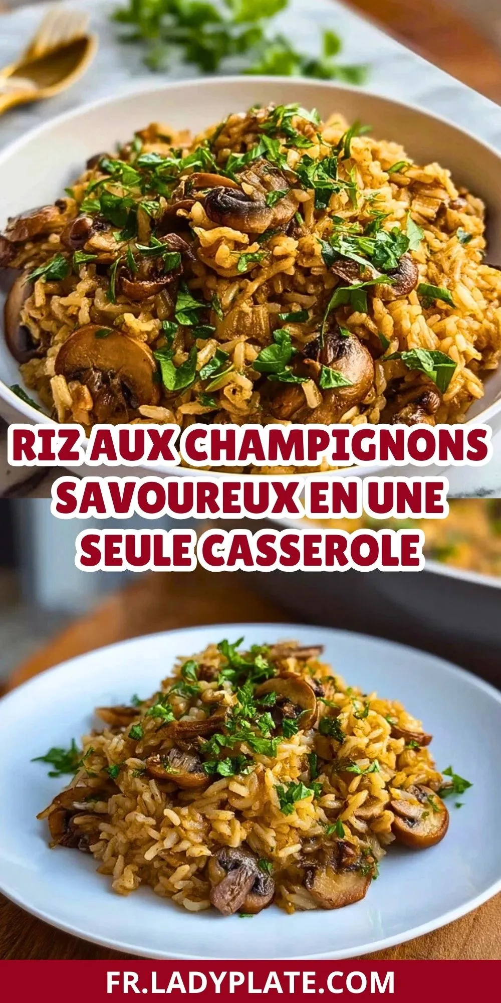 Riz Aux Champignons Savoureux En Une Seule Casserole (2)