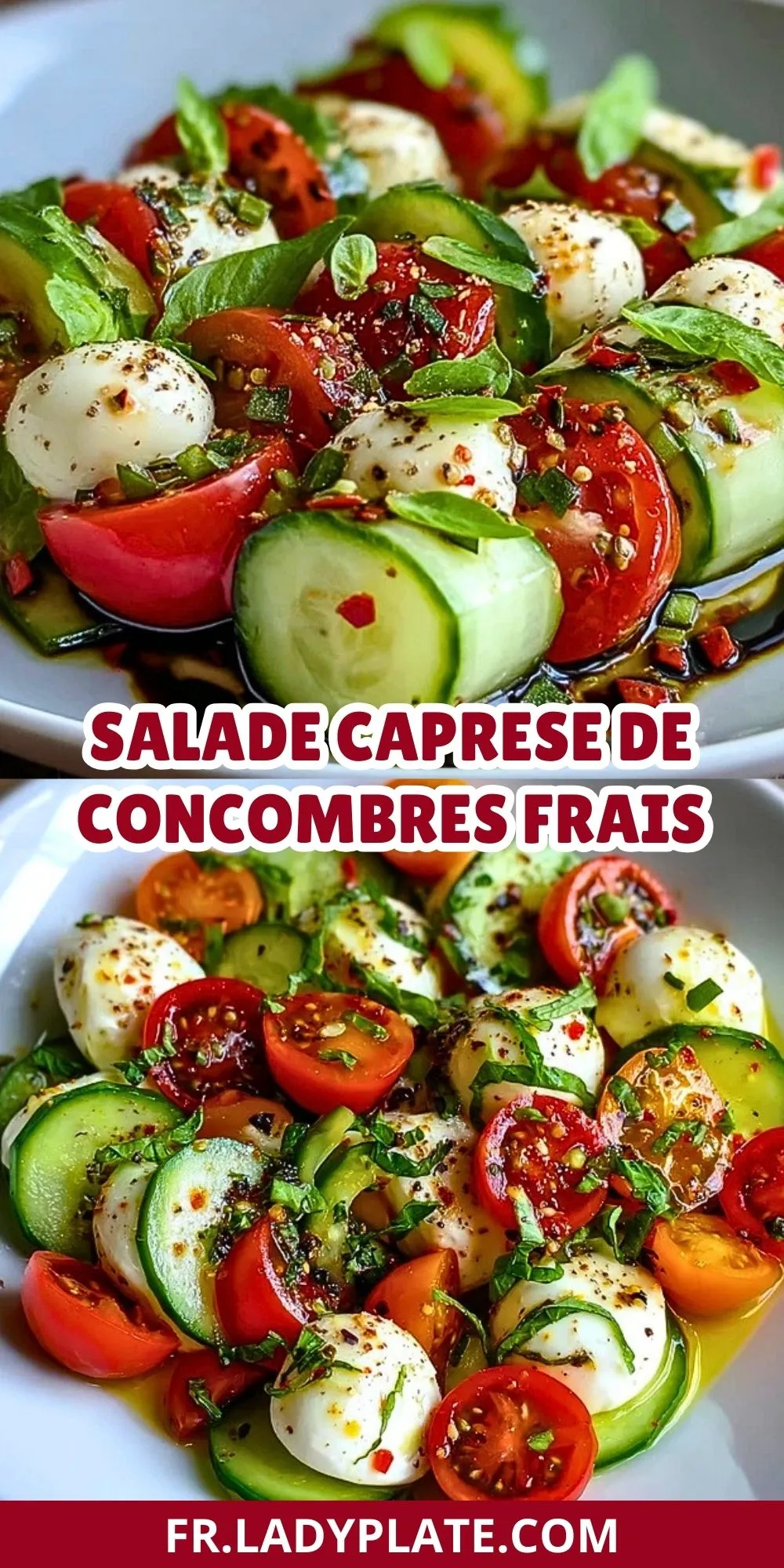 Salade Caprese de Concombres Frais (2)