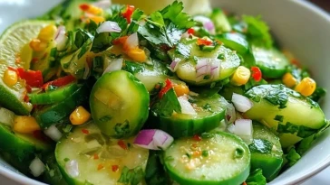 Salade De Concombre Mexicaine Épicée