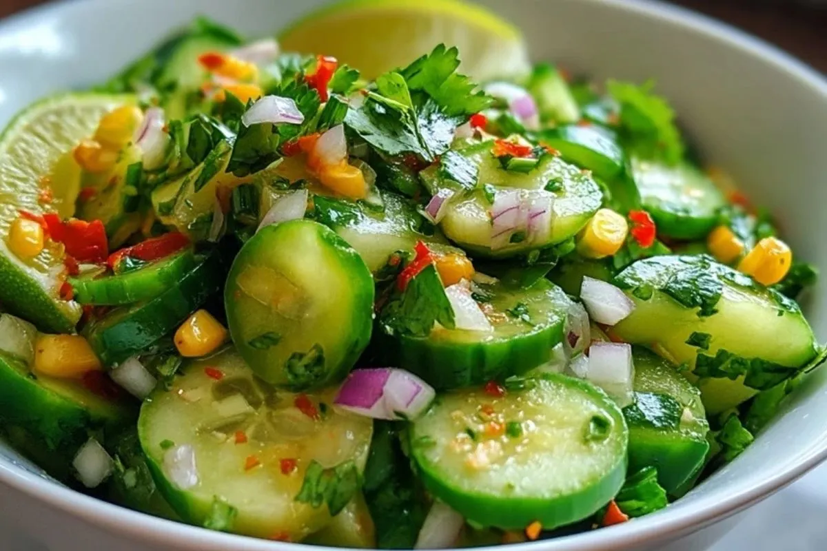 Salade De Concombre Mexicaine Épicée