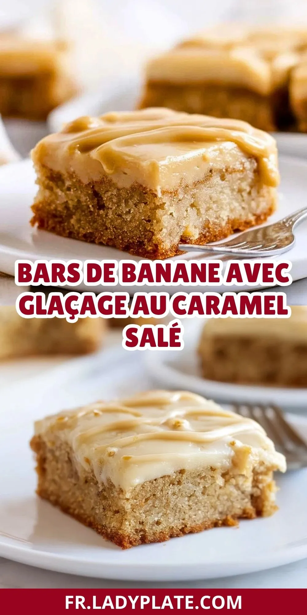 Bars De Banane Avec Glaçage Au Caramel Salé (2)