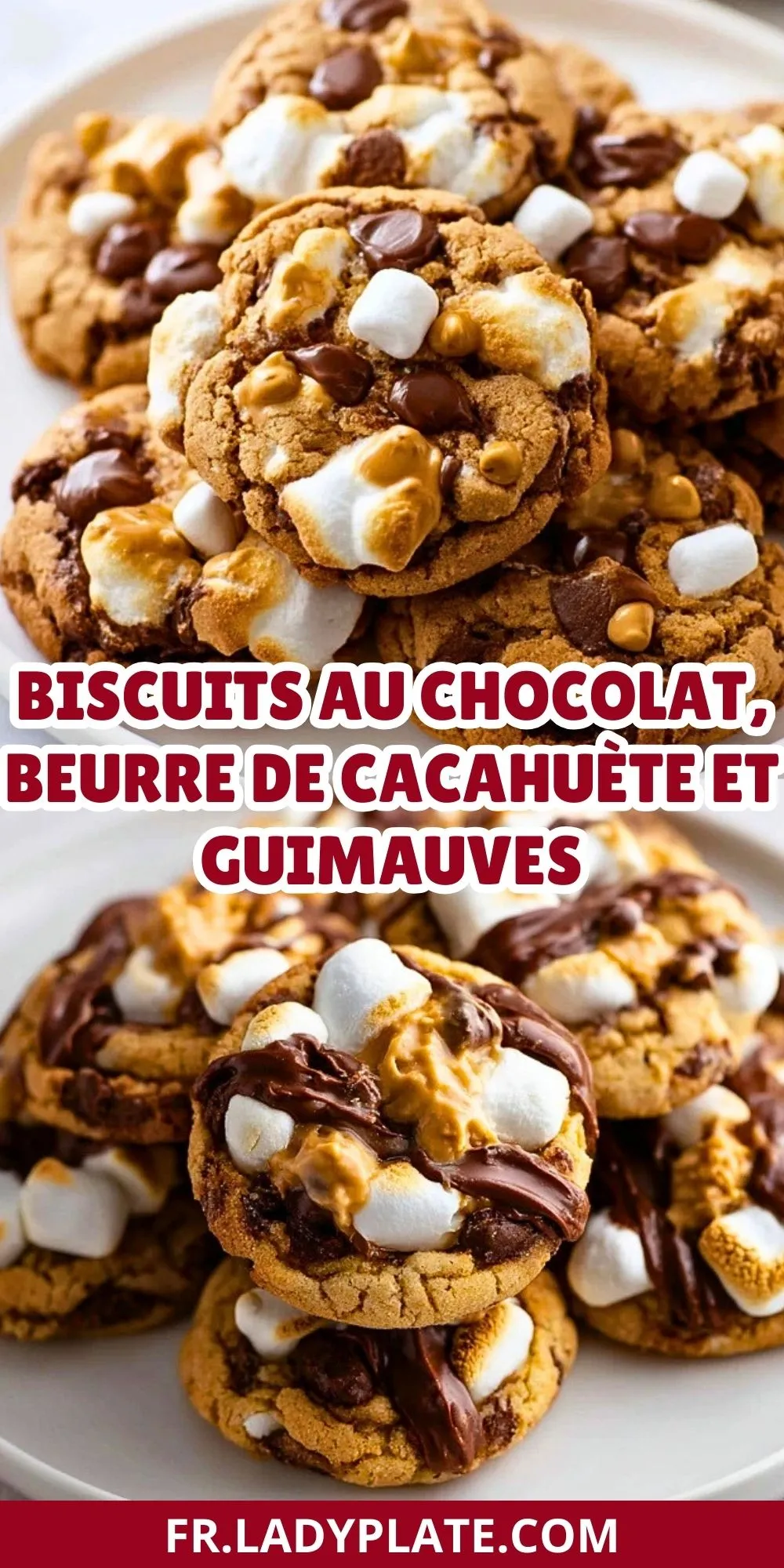 Biscuits au Chocolat, Beurre de Cacahuète et Guimauves (2)