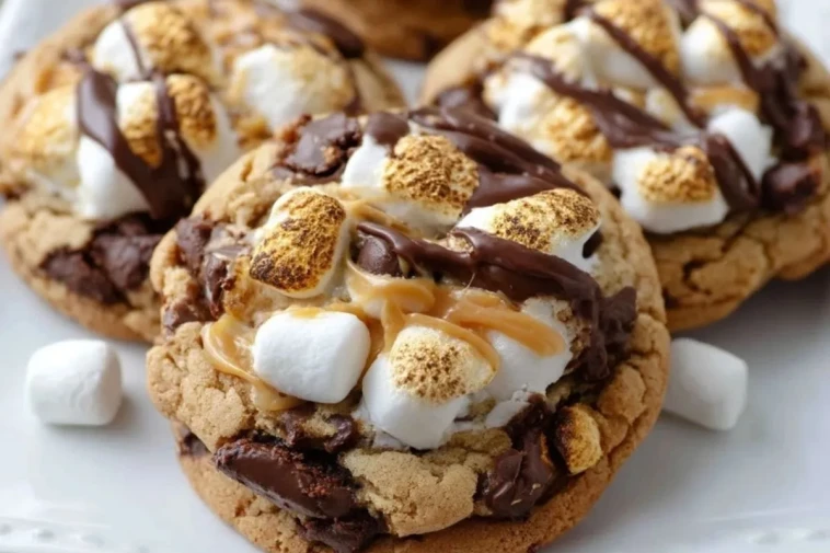 Biscuits au Chocolat, Beurre de Cacahuète et Guimauves