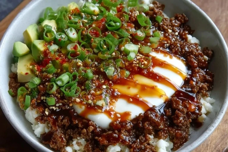 Bol De Viande Hachée Au Miel Épicé