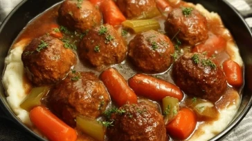 Boulettes De Viande Faciles Avec Purée De Pommes De Terre