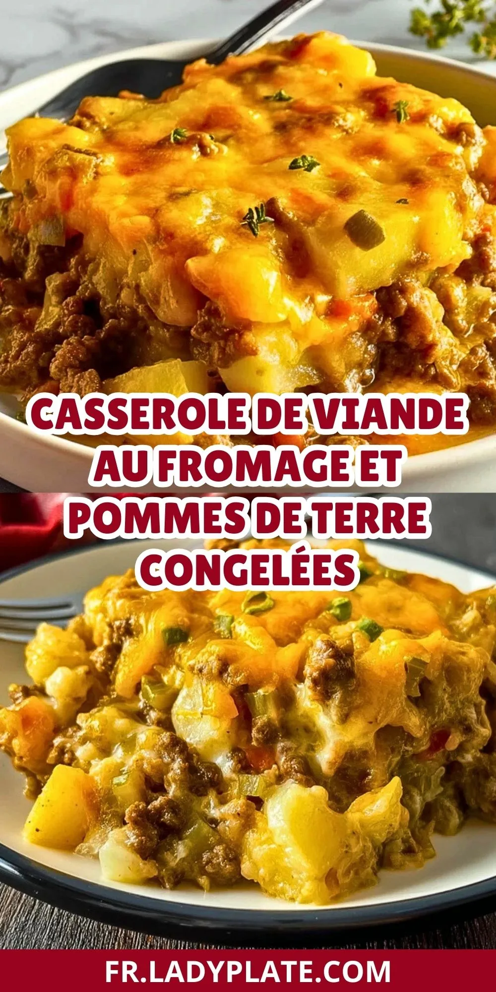 Casserole De Viande Au Fromage Et Pommes De Terre Congelées (2)