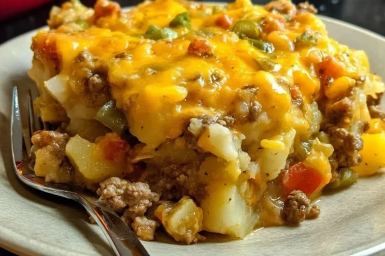 Casserole De Viande Au Fromage Et Pommes De Terre Congelées