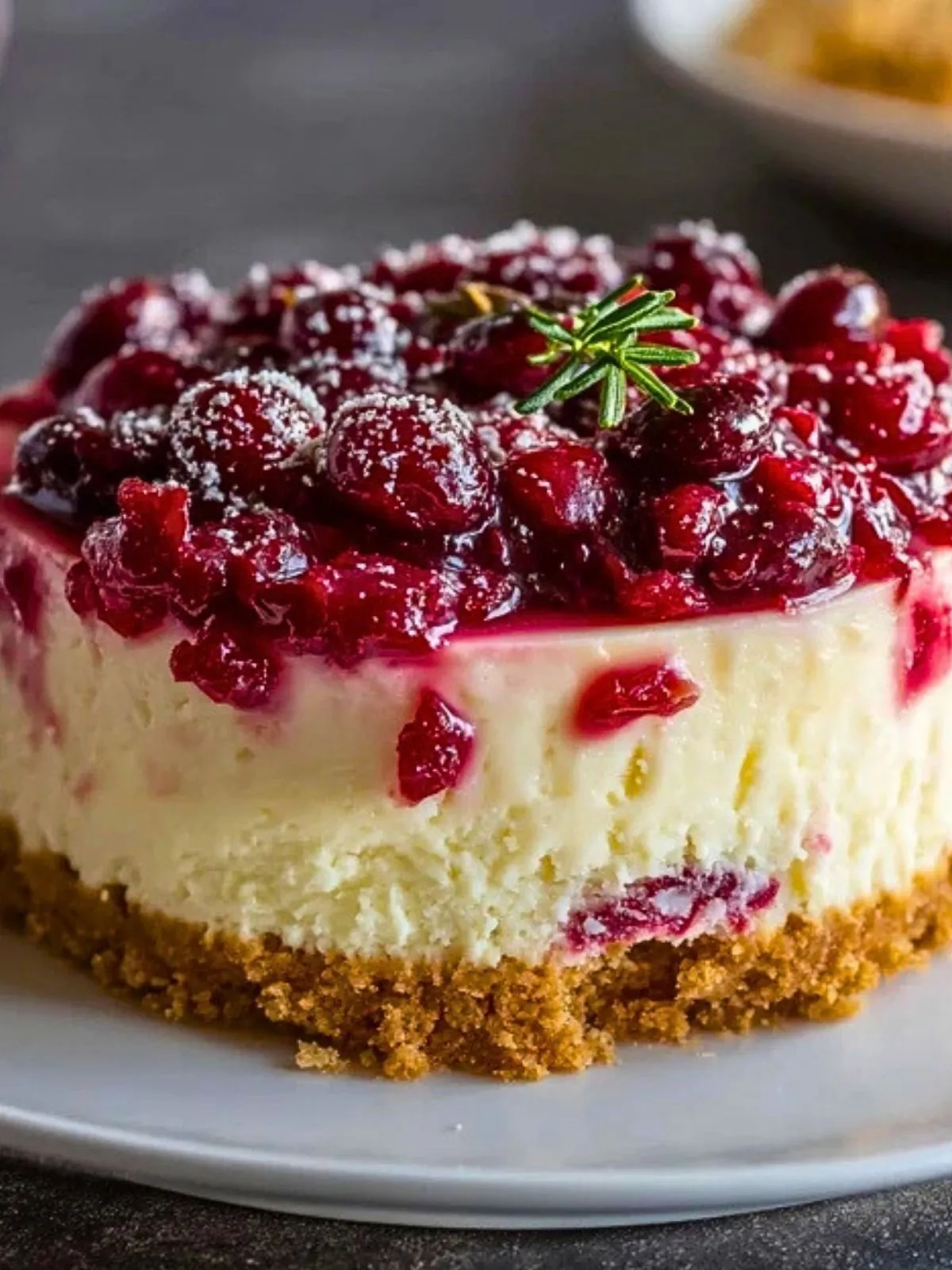 Cheesecake Aux Cranberries Et Chocolat Blanc Sans Cuisson (1)