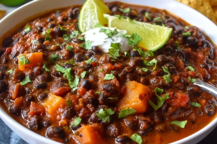 Chili aux Haricots Noirs Facile