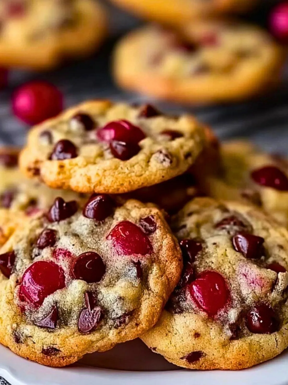 Cookies Aux Cerises Maraschino Et Pépites De Chocolat (1)