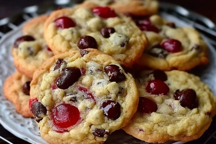 Cookies Aux Cerises Maraschino Et Pépites De Chocolat
