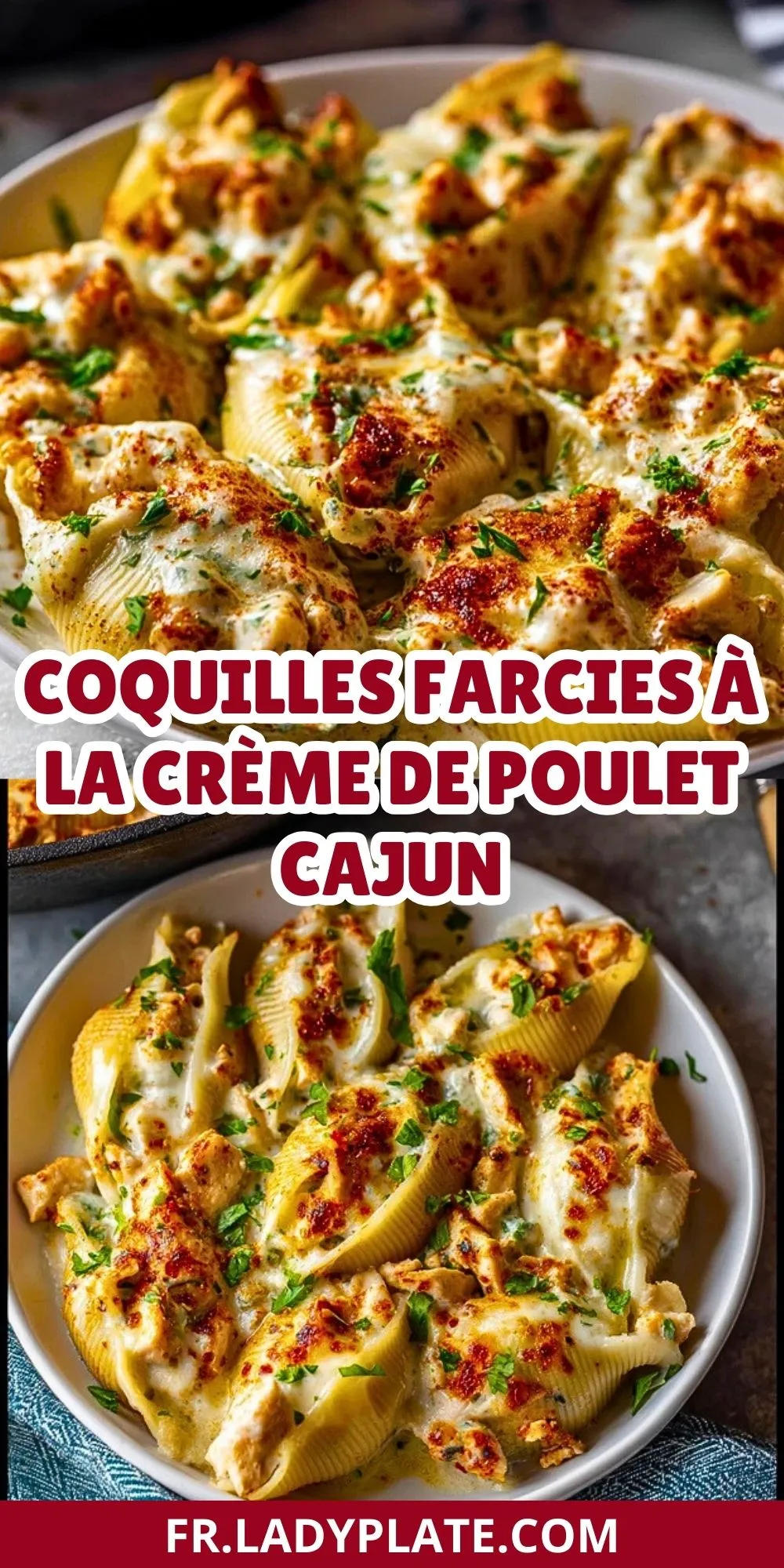 Coquilles Farcies à la Crème de Poulet Cajun (2)