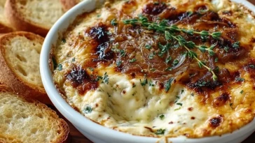 Dip Aux Oignons Caramélisés Et Gruyère