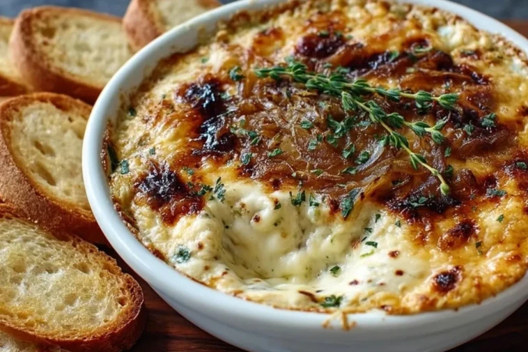 Dip Aux Oignons Caramélisés Et Gruyère