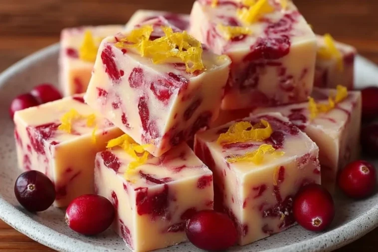 Fudge Aux Canneberges Et À LOrange