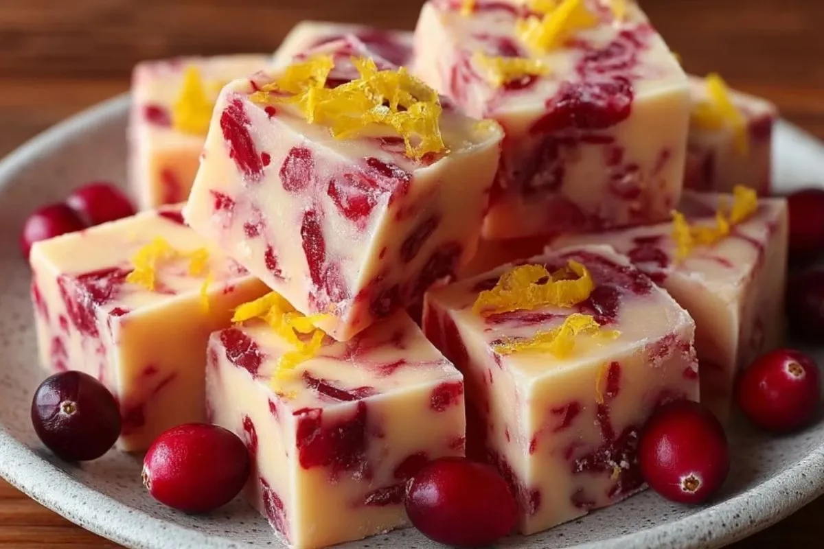 Fudge Aux Canneberges Et À LOrange