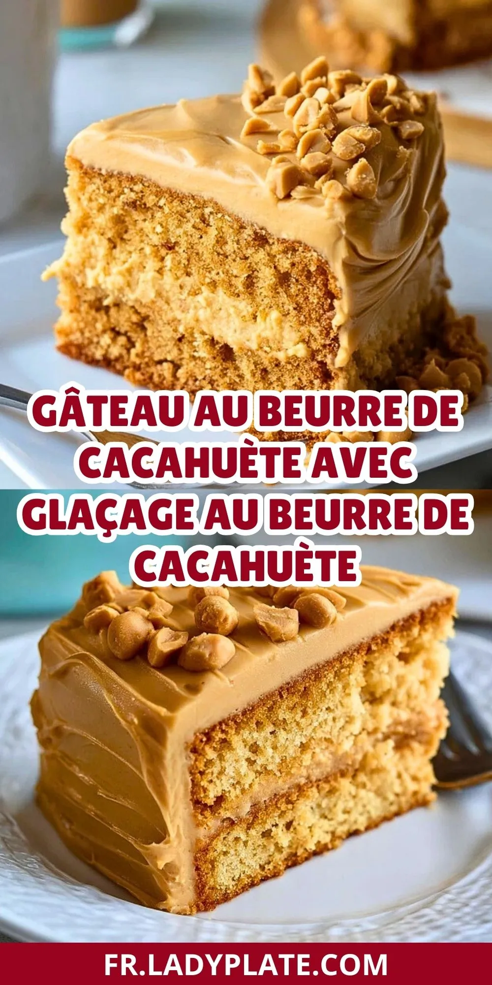 Gâteau Au Beurre De Cacahuète Avec Glaçage Au Beurre De Cacahuète (2)