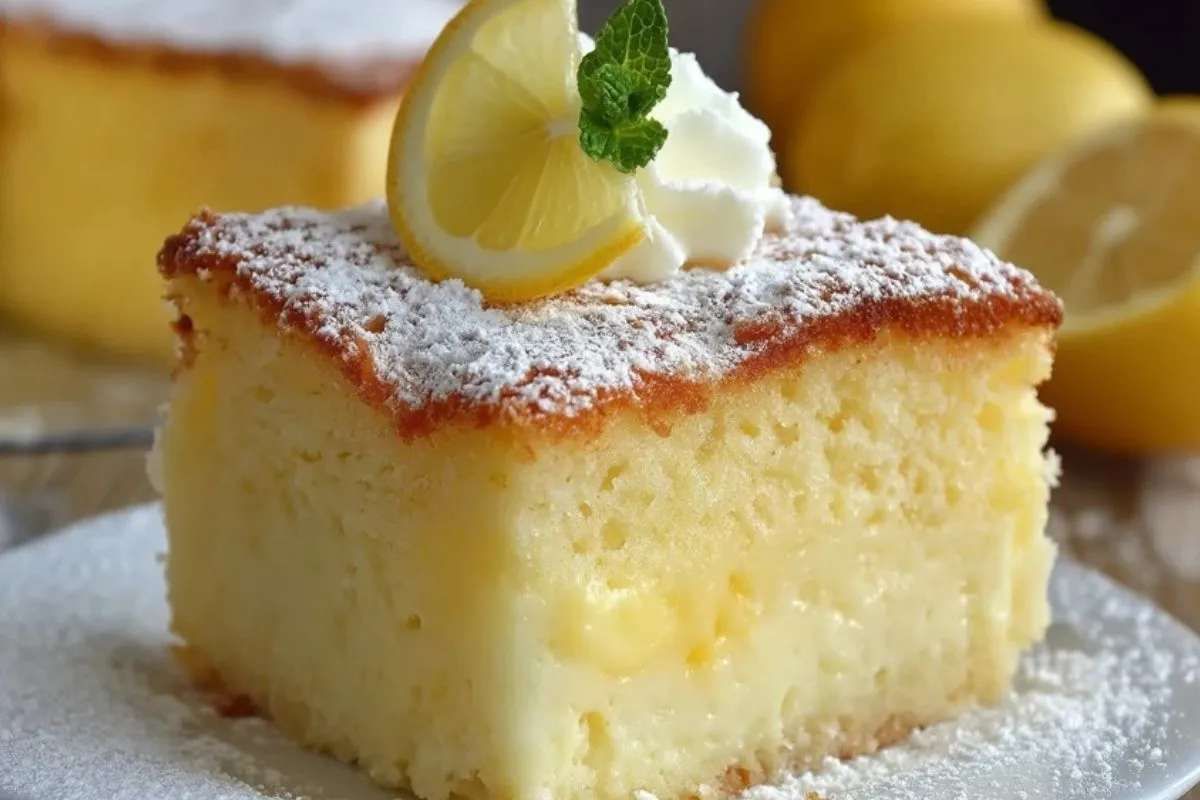 Gâteau Au Citron Qui Fond Dans La Bouche