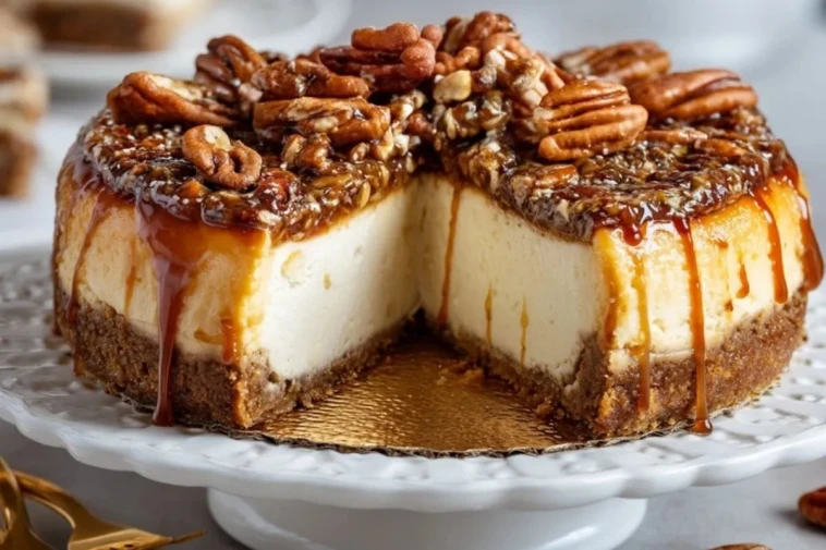 Gâteau Au Fromage Crémeux Aux Noix De Pécan (3)