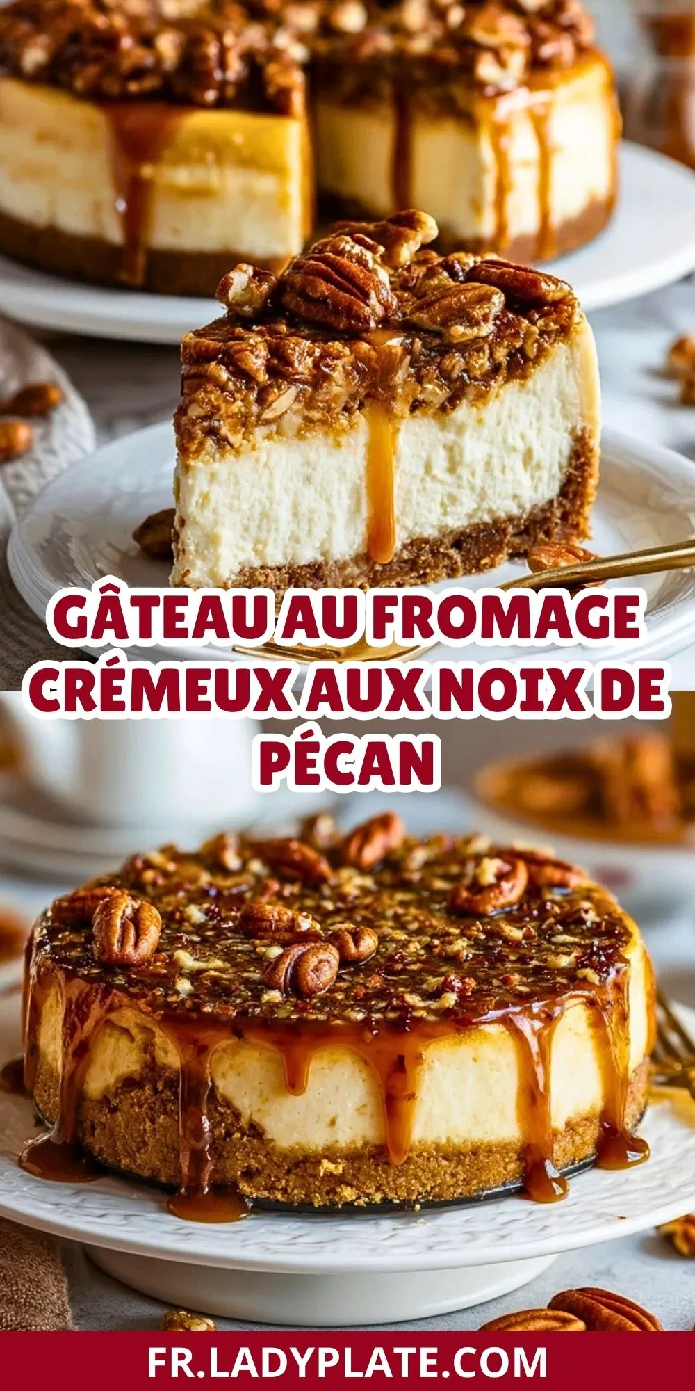 Gâteau Au Fromage Crémeux Aux Noix De Pécan (5)