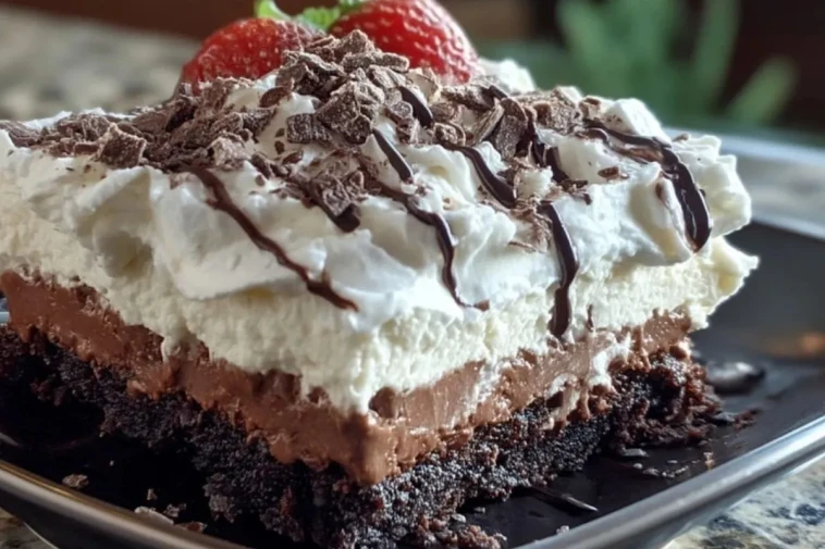 Gâteau Réfrigéré au Brownie Décadent