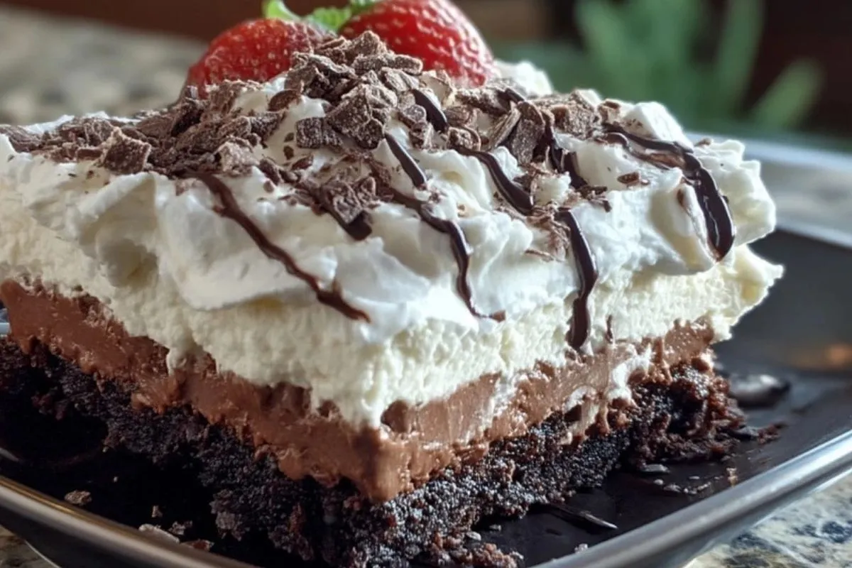 Gâteau Réfrigéré au Brownie Décadent