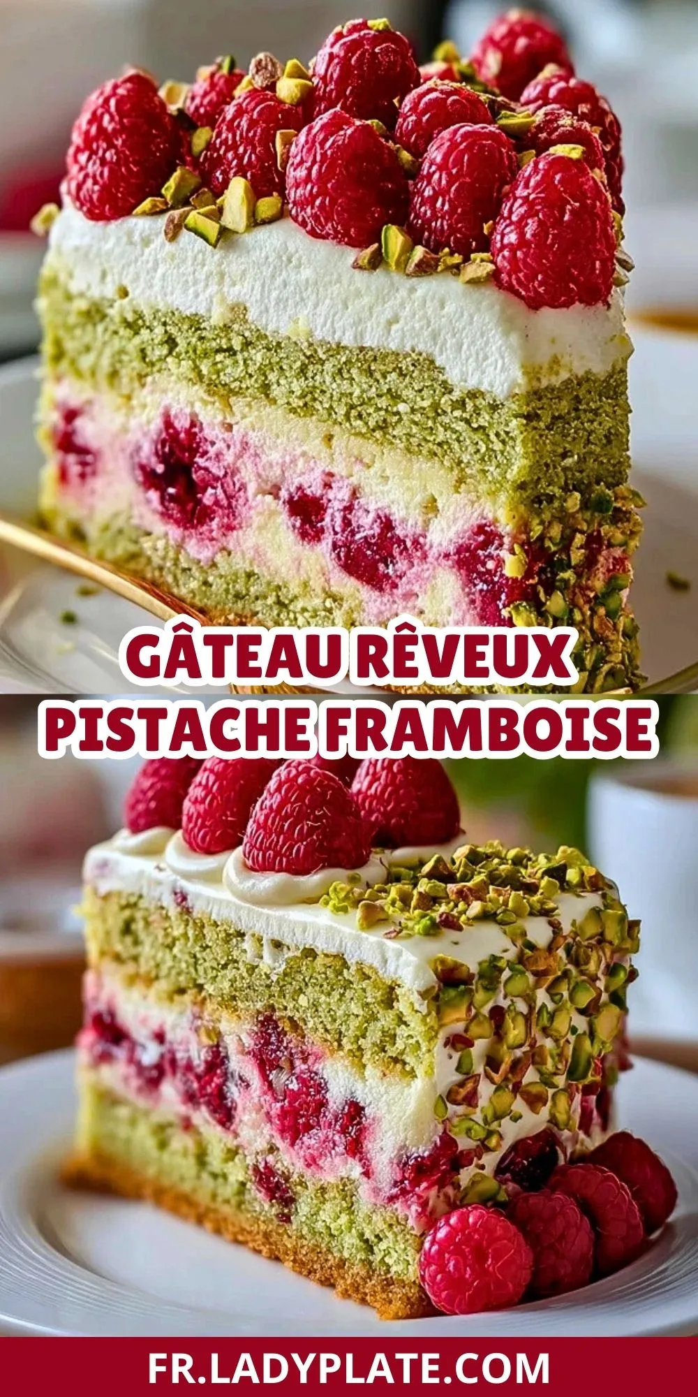 Gâteau Rêveux Pistache Framboise (2)