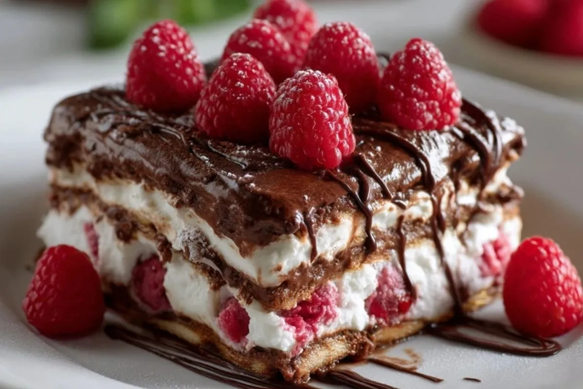 Lasagne Au Chocolat Et Framboises