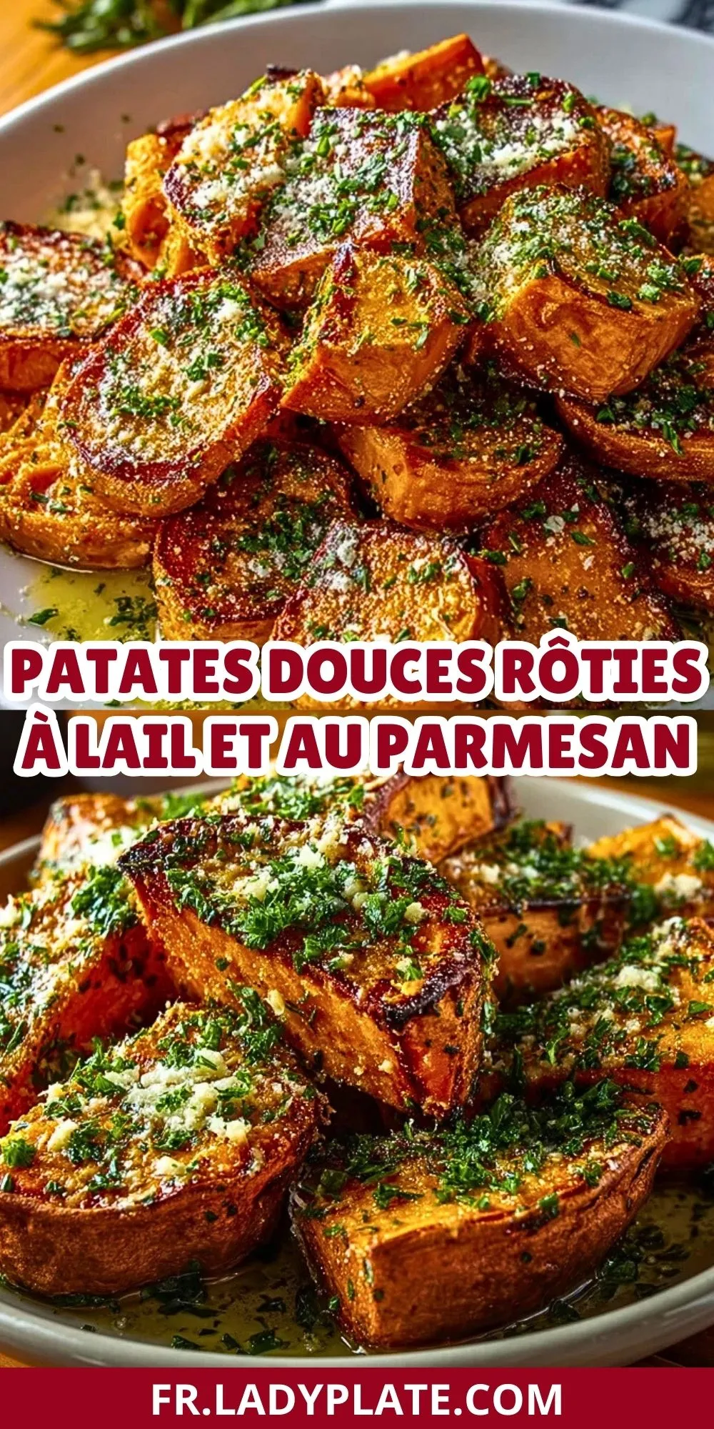 Patates Douces Rôties à lAil et au Parmesan (2)
