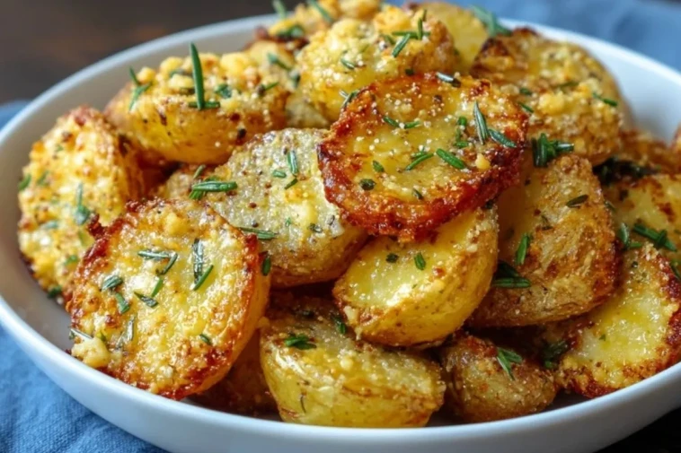 Pommes De Terre Croquantes Au Fromage Et À LAil