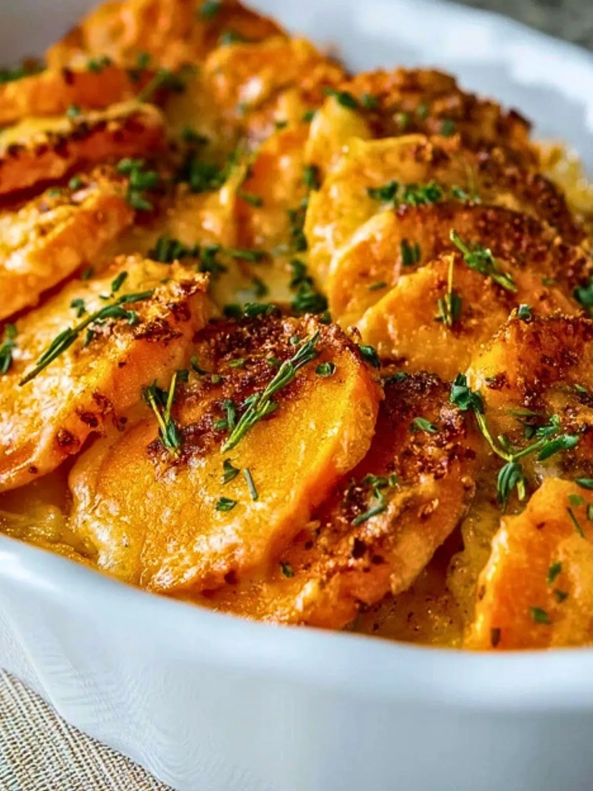 Pommes Douces Gratins à LAil (1)