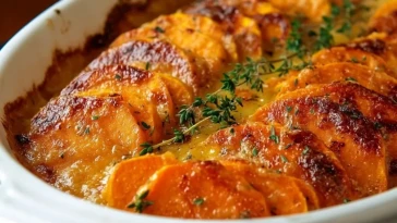 Pommes Douces Gratins à LAil