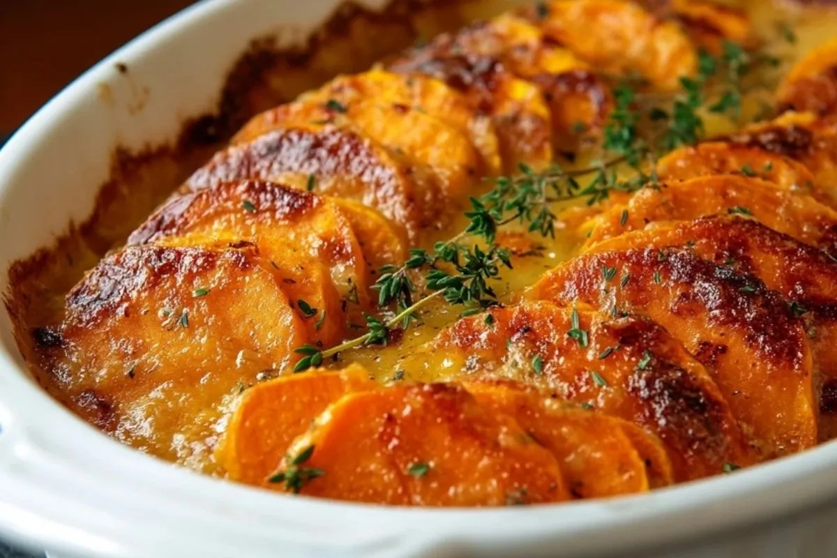 Pommes Douces Gratins à LAil