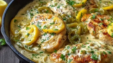 Poulet Crémeux Aux Poivrons Pepperoncini