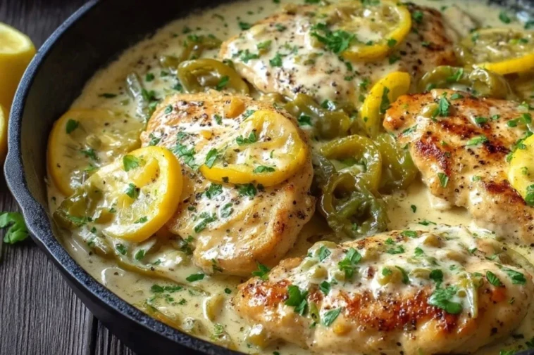 Poulet Crémeux Aux Poivrons Pepperoncini