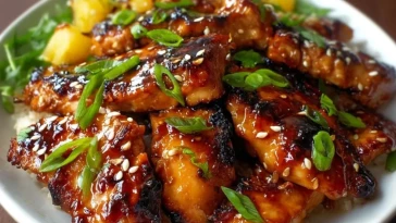 Poulet Teriyaki Hawaïen