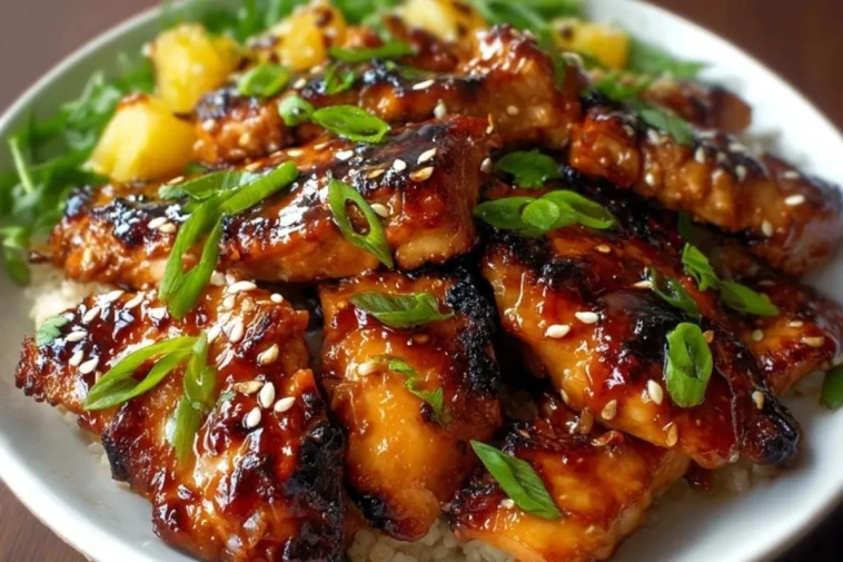 Poulet Teriyaki Hawaïen